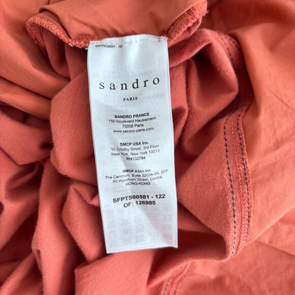 Sandro Paris Node Bow Detail T-Shirt - Picture 8 of 8